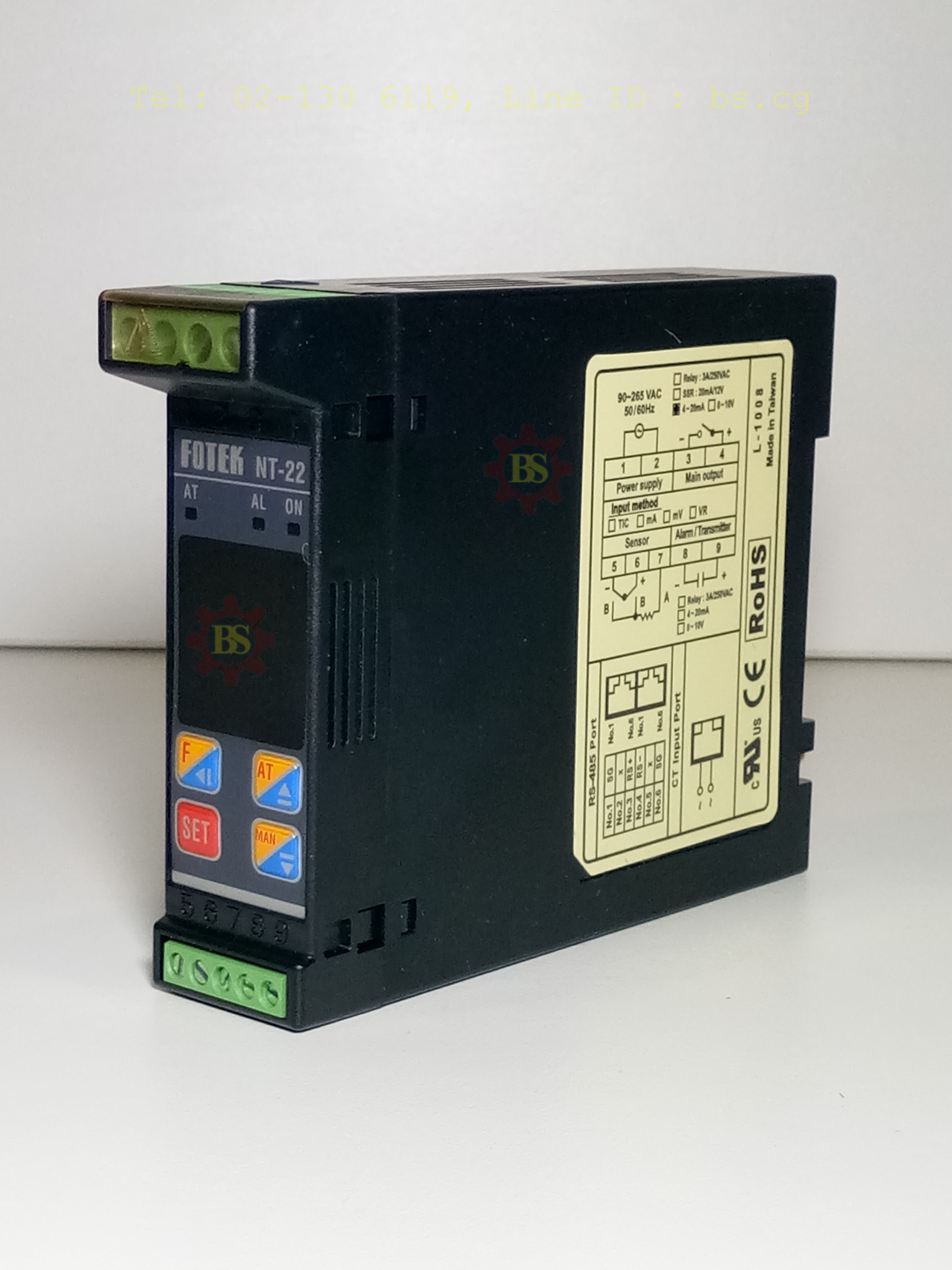 FOTEK : Temperature Controller Output: 4-20mA NT-22L