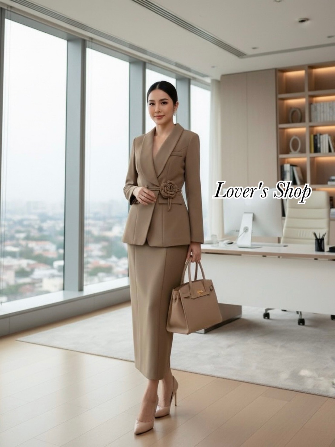 Teg : Lover’s Shop Detail : Set 3ชิ้น เสื้อสูท+กระโปรง ได้สายคาดเอวดอกไม้ด้วยนะคะ ลุคCEOสาว ดีเทลเสื้อสูทกระดุมหน้า ช่วงอกมีกระดุมซ่อน กระเป๋าเสื้อใช้งานได้ แม็ทกับกระโปรง ทรงเอวสูง ซิบหลัง เย็บมีซับในถุงชายกระโปรง ด้านหลังผ่าเล็กน้อยเพื่อให้กาวเท้าเดินสะ