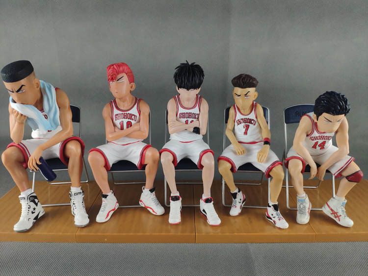 Figure Model Team Slam Dunk Basketball ทีมสแลมดั้งก์ บาสเก็ตบอล ชุดขาว นั่งเก้าอี้