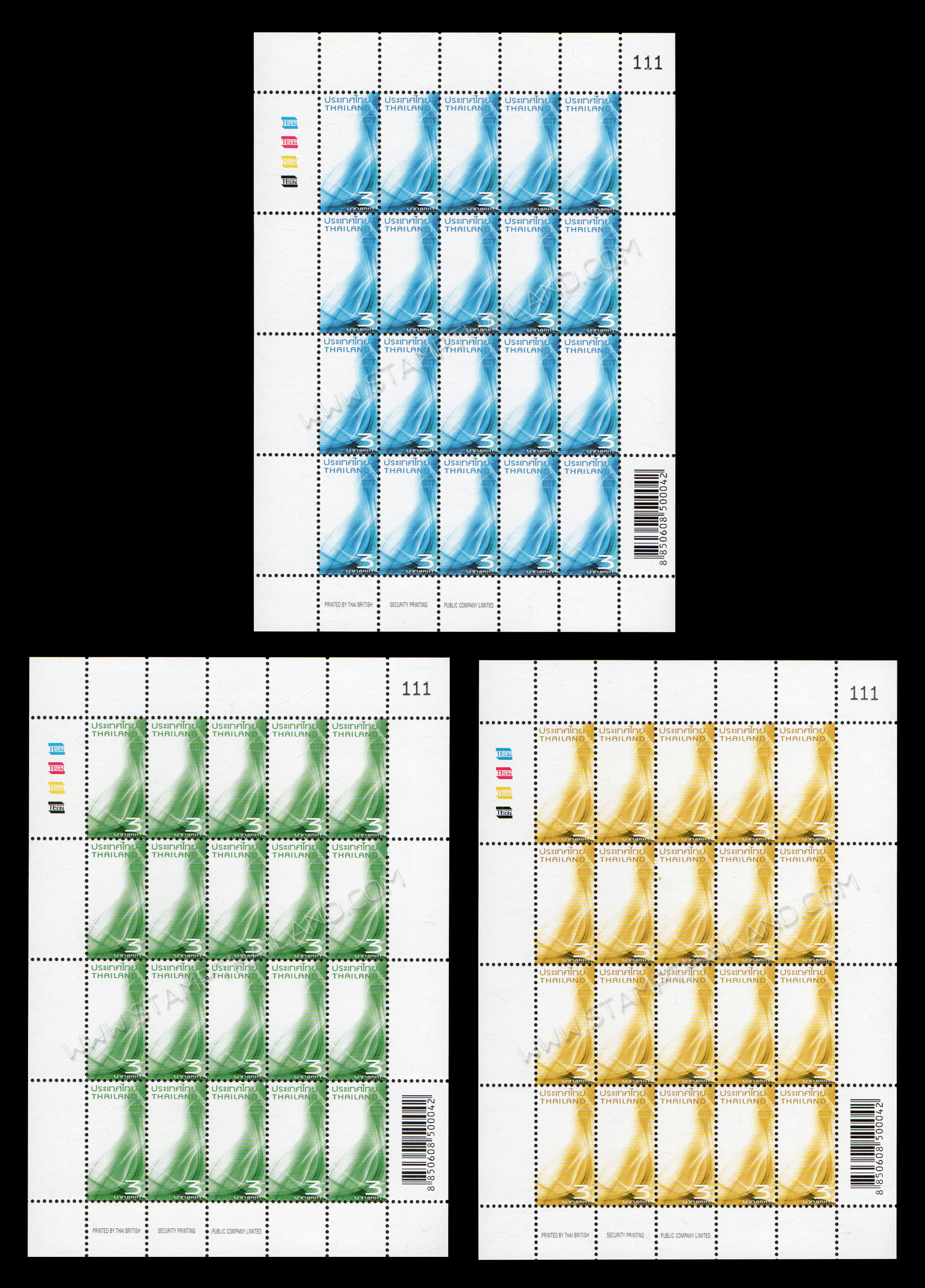แสตมป์ตราไปรษณียากรทั่วไปชุดกราฟฟิค 2553 (เต็มแผ่น)