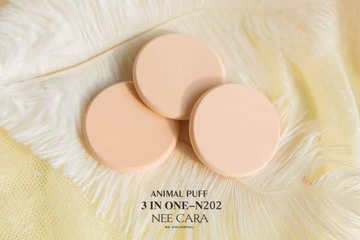 Nee Cara BE COLORFUL Animal Puff 1 PCS