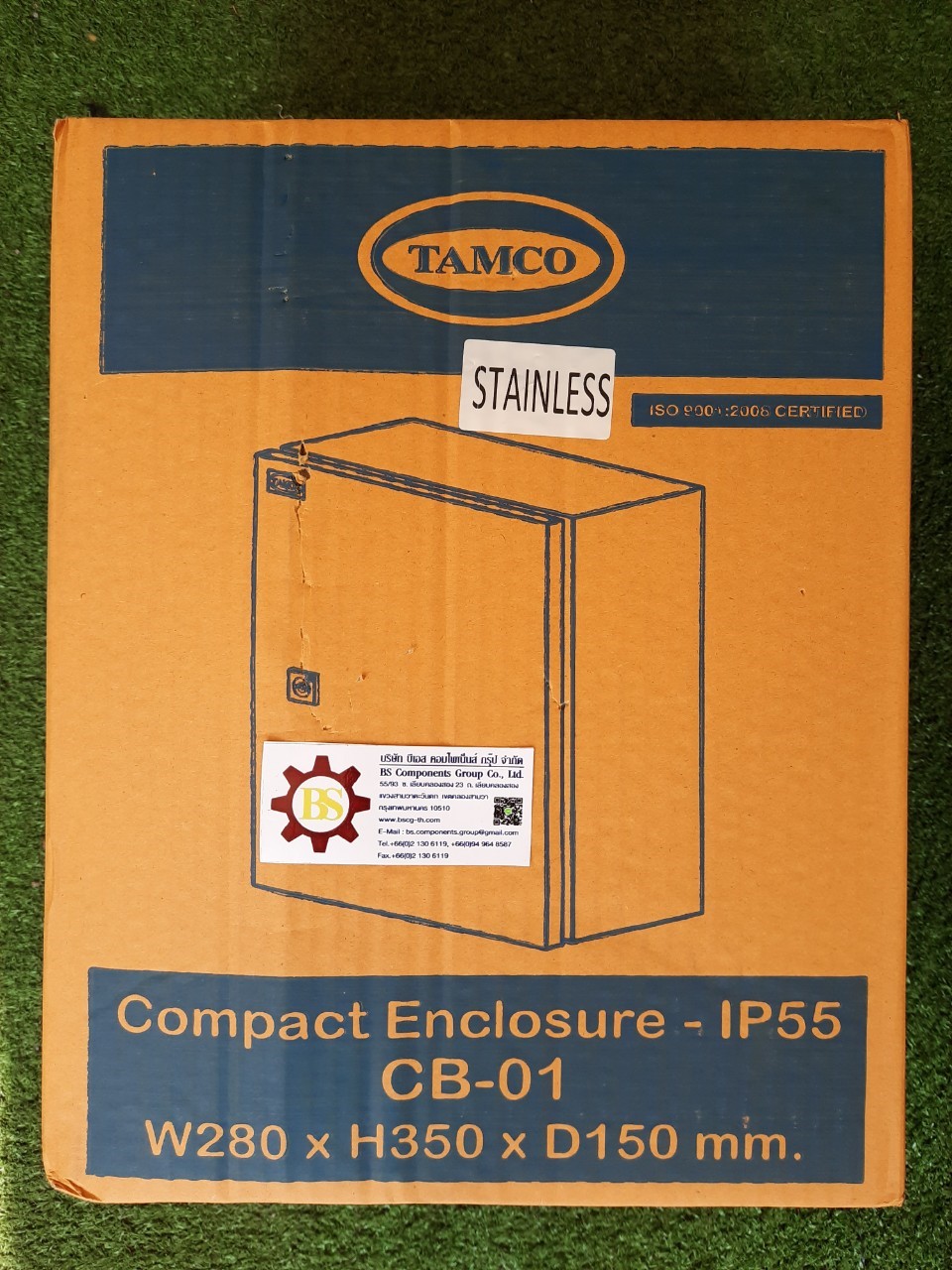 TAMCO : ตู้สแตนเลส SS304 IP55 CB-STL-01 W280xH350xD150mm.