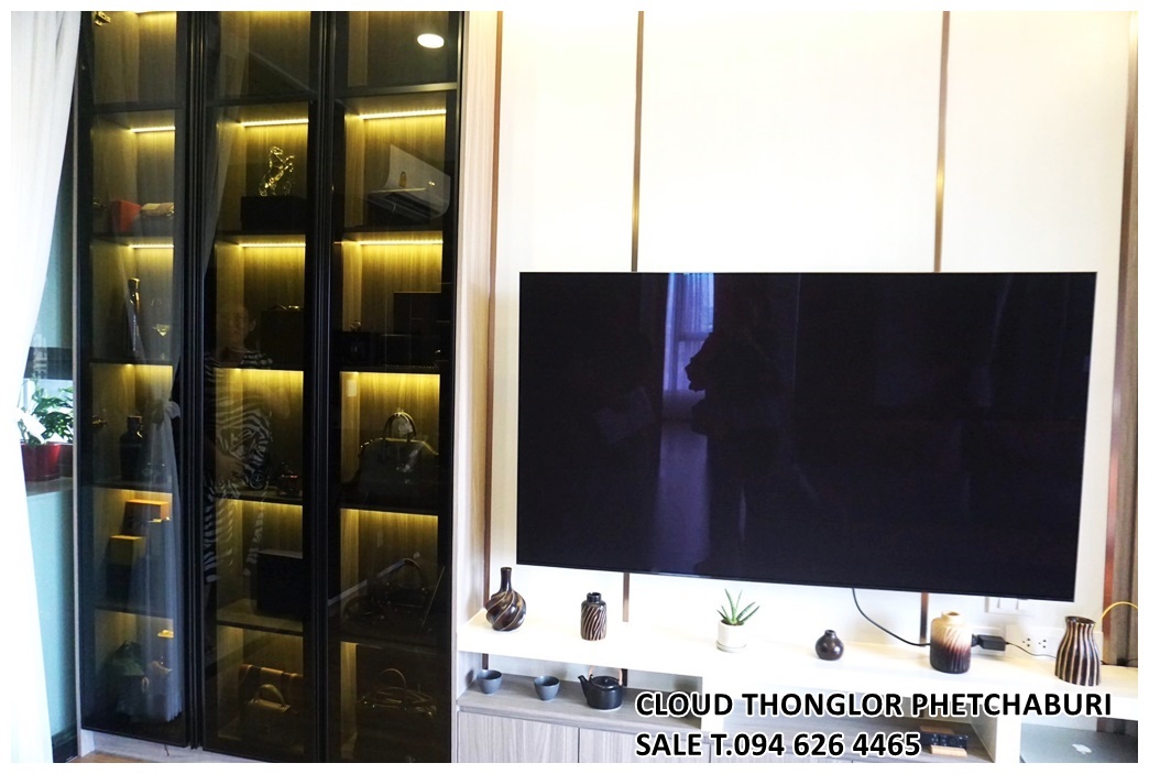 SALE CLOUD THONGLOR PHETCHABURI Cloud ทองหล่อ-เพชรบุรี 2 bed 53.68 ตร.ม. Built-in furniture ชั้น 17