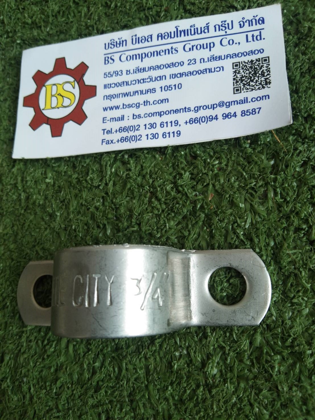 STEEL CITY : เเคล้มจับท่อหนาสเเตนเลส 3/4” TCL22