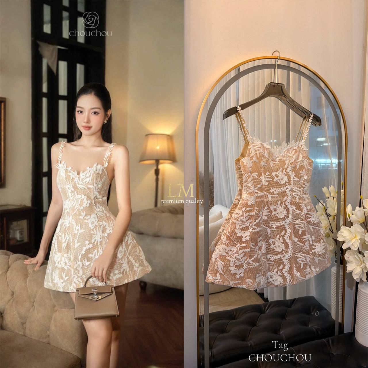 **มินิเดรสสายเดี่ยวลูกไม้ทอลายพิเศษเฉพาะ ลูกไม้ขาวตัดซับในครีม โดดเด่นเป็นพิเศษ มาในคอนเซปสวยหรูสไตล์ลูกคุณ ดูแพง แต่น่ารักลงตัว หน้าอกทรงคัดเต้าพอดีเน้นเนินอก ไม่ใส่ฟองน้ำตามต้นฉบับ จะใส่สวยและดูเป๊ะ