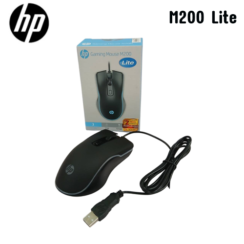HP HP M200 LITE GAMING MOUSE USB มีไฟ MO-HP-GM-M200L