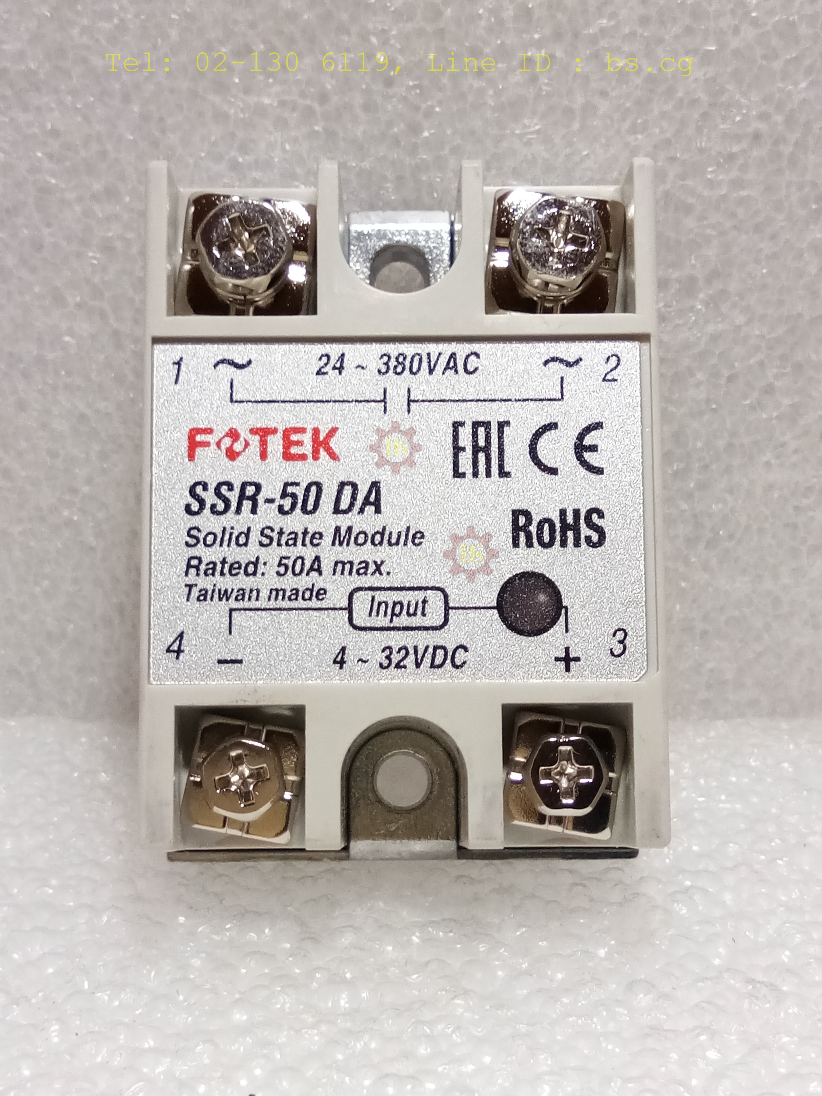 FOTEK : Solid State Module Rated: 50A max. SSR-50 DA
