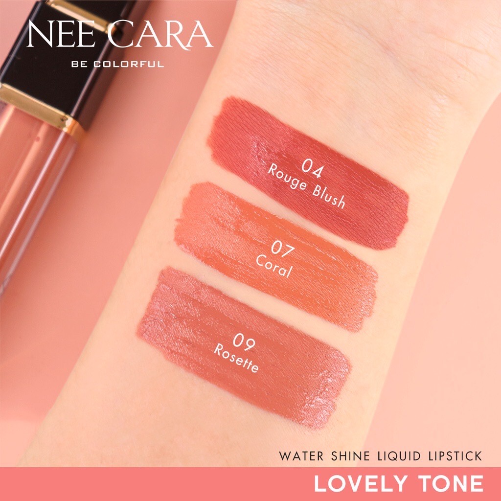 Nee Cara Water Shine Liquid Lipstick N976 นีคารา วอเทอร์ ชายน์ ลิควิด ลิปสติก 6.5กรัม ❤