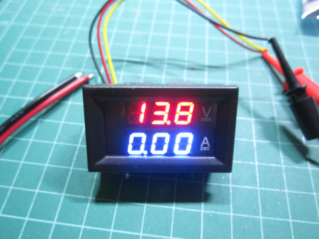 DC 0-100V 10A Digital Voltmeter Ammeter Red + BLUE LED Dual Display