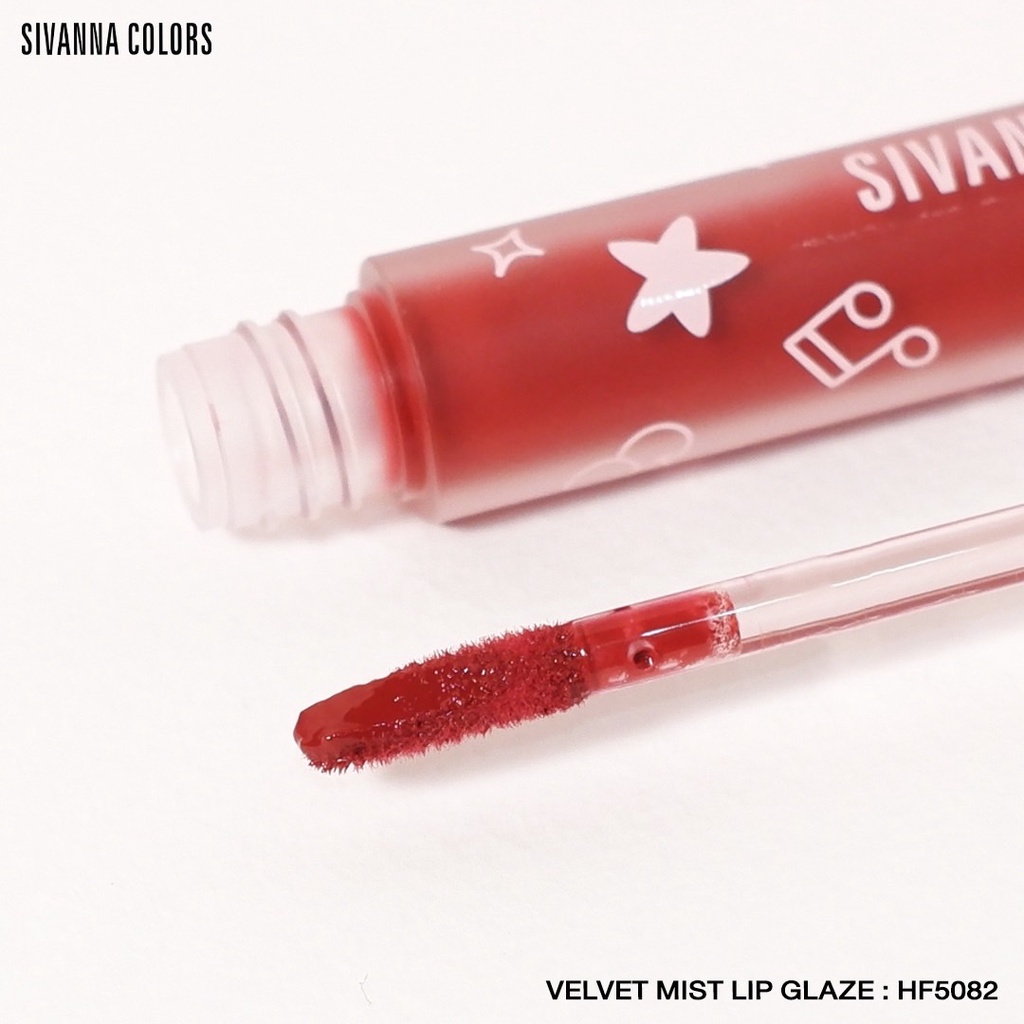 Sivanna Velvet Mist Lip Glaze HF5082 ซีวันนา เวลเวท มิสท์ ลิปเกลซ 🍒