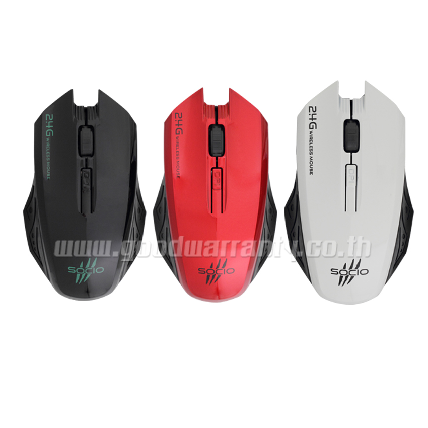 SIGNO WM-107 Socio Wireless Mouse 2.4G ไร้สาย WM-107 MO-SI-WL-107xx
