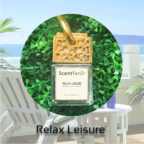 น้ำหอมแขวน ห้อยในรถ ตู้เสื้อผ้า ห้องนอน ห้องครัว กลิ่น รีแล็กซ์ ลีเชอร์ (Relax Leisure) สัมผัสกับกลิ่นแห่งความสดใส ผ่อนคลาย มีชีวิตชีวา อโรม่า สูตรเฉพาะพิเศษด้วยน้ำมันหอมระเหยแท้ผสมกับหัวน้ำหอมเกรดสูง ใช้นานถึง 2 เดือน ขนาด 6ml