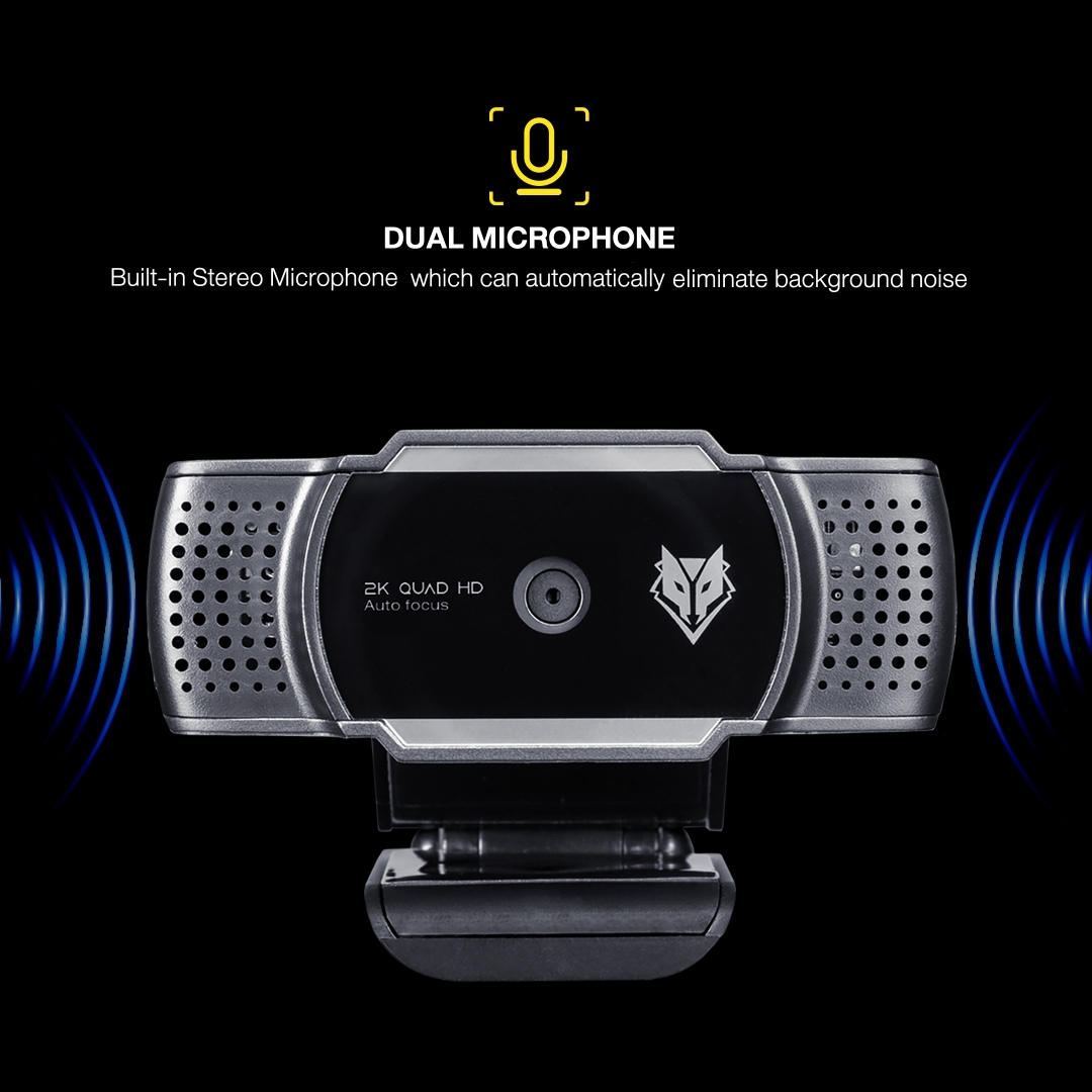 NWC-500 NUBWO QHD 2K pixels WEBCAM+ขาตั้ง CM-NW-HD-500BK