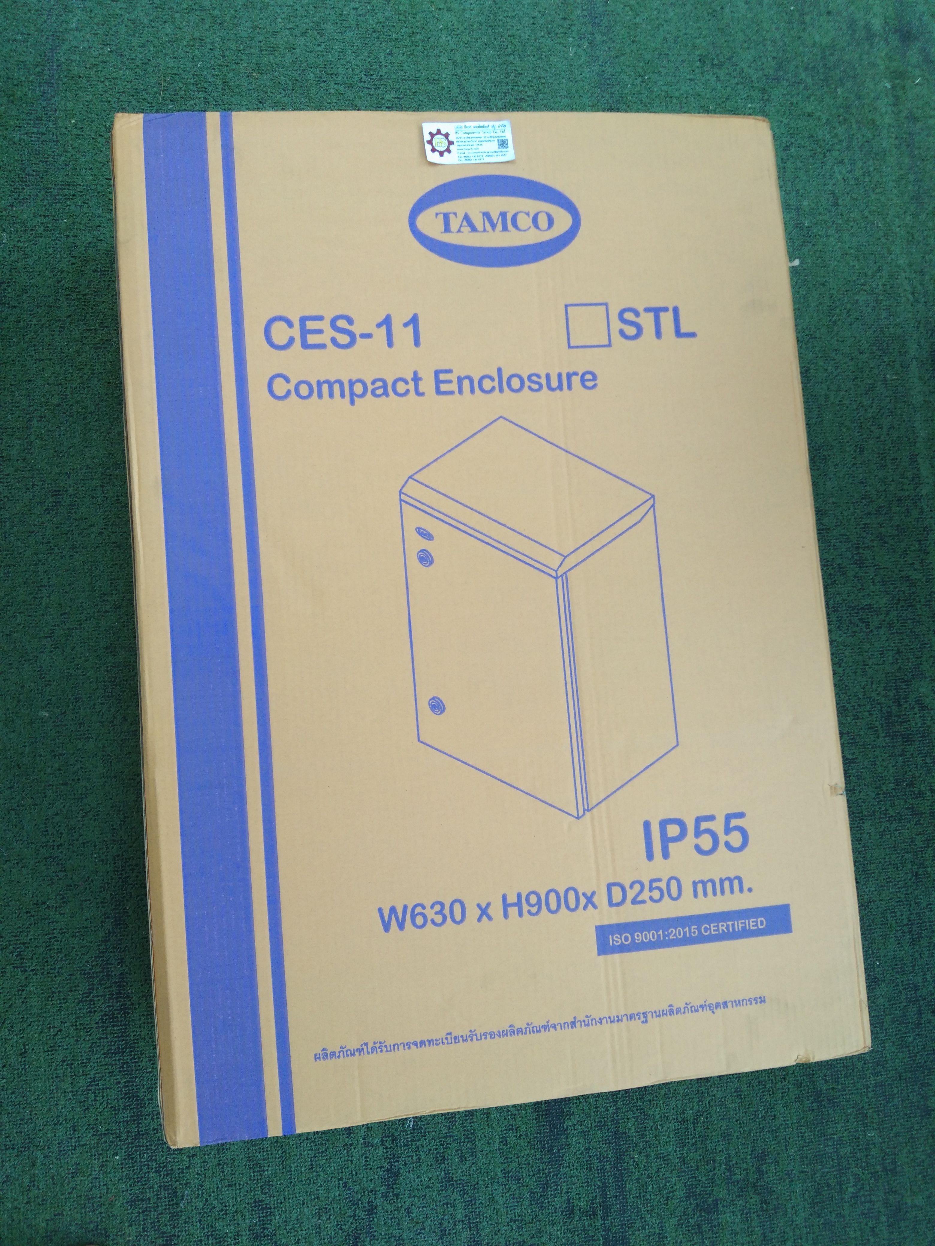 TAMCO : ตู้เหล็กมีหลังคาฝา1ชั้น CES-11 W630xH900xD250mm.