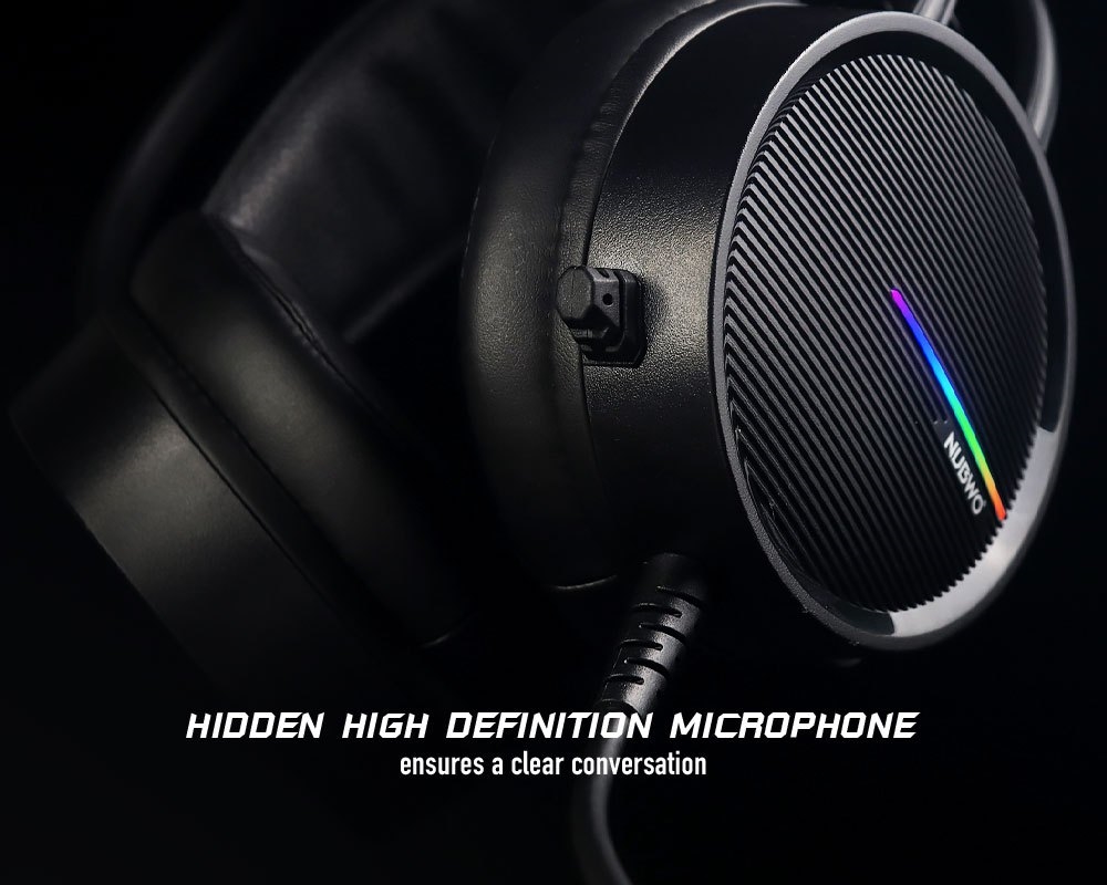 X98 NUBWO HEADPHONE GAMING USB [7.1] (BLACK) HP-HM-NW-X98BK
