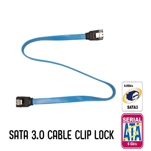 Cable Harddisk SATA 3.0 คลิบLOCKหัวตรง 39CM CA-HD-GO-A1503-2