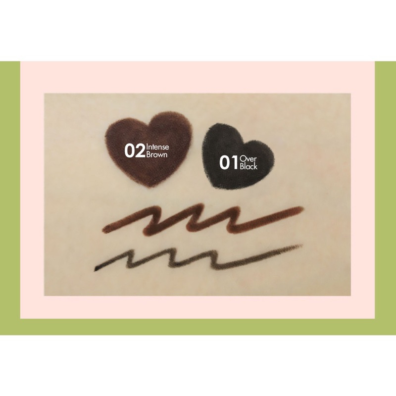 Baby Bright 2in1 Tiny & Slim Liner เบบี้ไบร์ท อายไลเนอร์ / อินไลเนอร์ เนื้อครีม เขียนขอบตา เขียนง่าย กันน้ำ (0.1g)