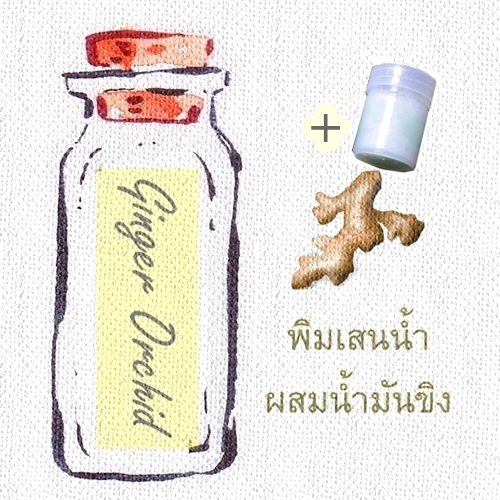 พิมเสนน้ำสปาผสมน้ำมันขิง+ขวดพิมเสนน้ำมีใยสังเคราะห์