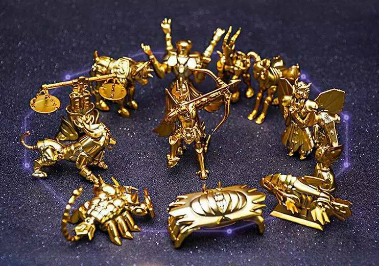 Mini 12 Gold Saint Object งานจีน (6 cm.) วัสดุ PVC