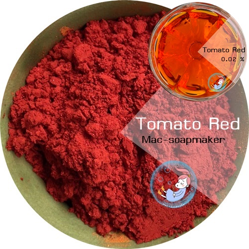 Color Red: Tomato Red 52% CI 16255+CI 15985 สีแดงมะเขือเทศ สีผสมชนิดผง ละลายได้ในน้ำ COA