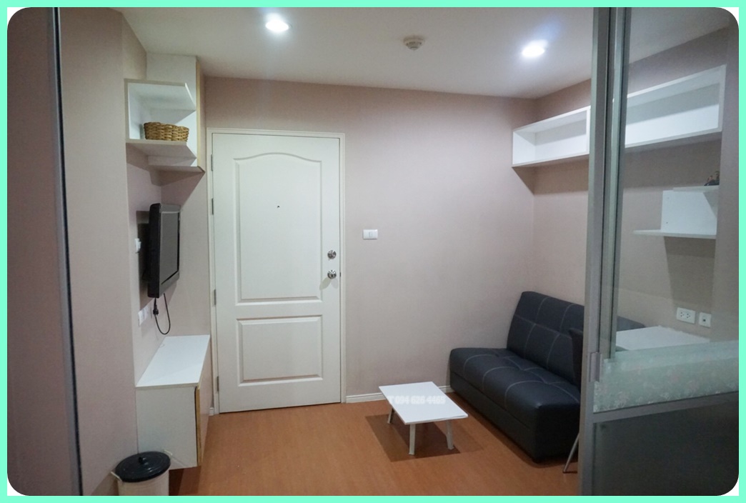 ให้เช่า คอนโด ลุมพินี คอนโดทาวน์ นิด้า - เสรีไทย ขนาด 22 ตรม. ติดถนนใหญ่ เฟอร์ครบ เครื่องใช้ไฟฟ้าครบ มีเครื่องซักผ้า พร้อมเข้าอยู่