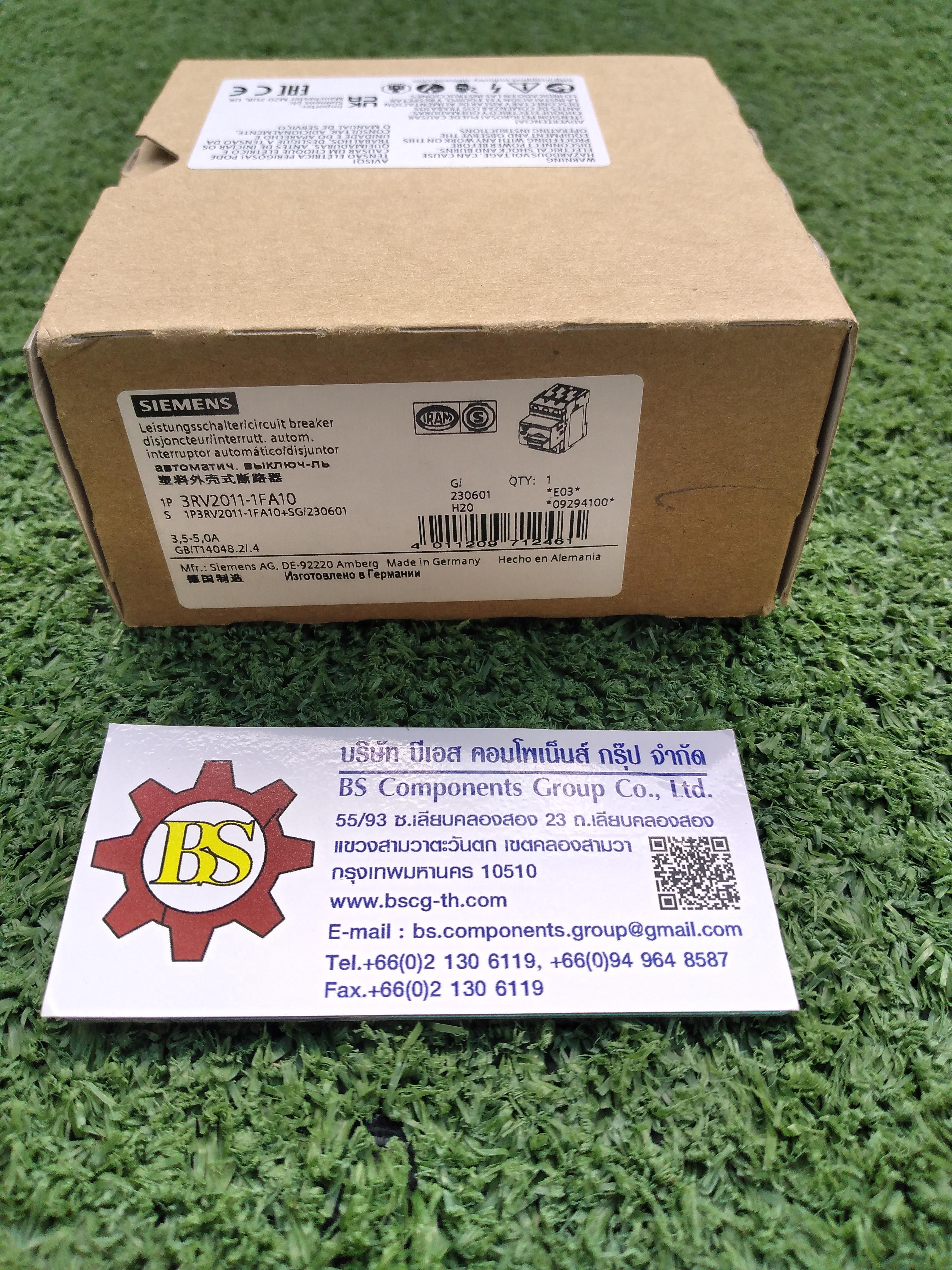 SIEMENS : 3RV2011-1FA10 Circuit breaker size S00 for motor protection CLASS10, 3.5...5A