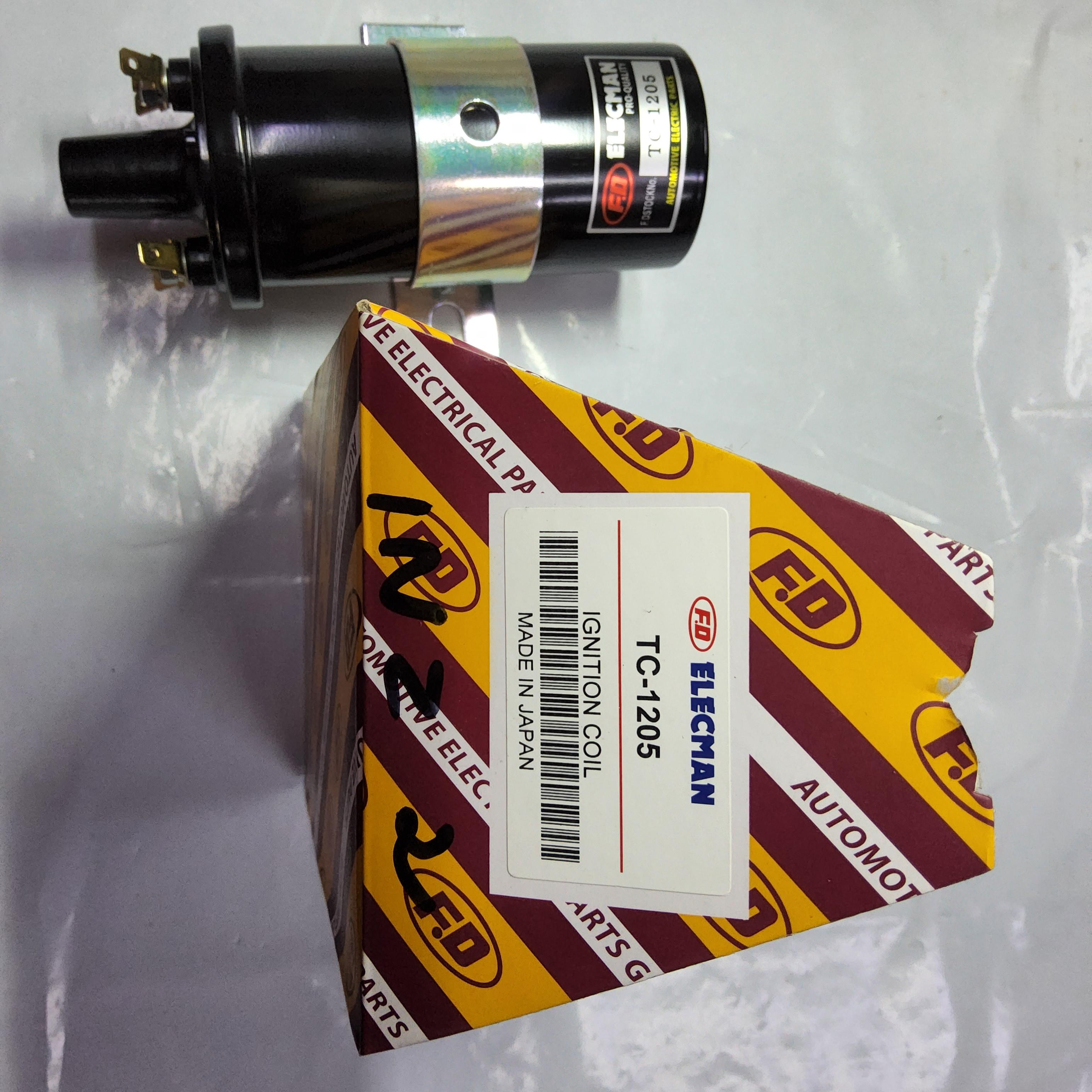 คอยจุดระเบิด FD TC-1205 เกรด ญี่ปุ่น ( เทียบเท่า HITACHI C6R 500S ) มีรับประกัน รถยนต์ทั่วไป 12V