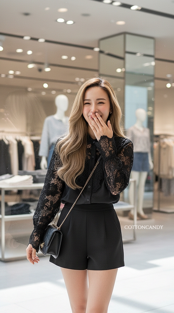 Tag#cottoncandy เสื้อดีเทลแต่งลูกไม้ฉลุ รุ่นนี้งานนำเข้าเกรดดีพรีเมี่ยม แพทเทิลนี้ใส่สวยหรูแน่นอนคร่าาาาา