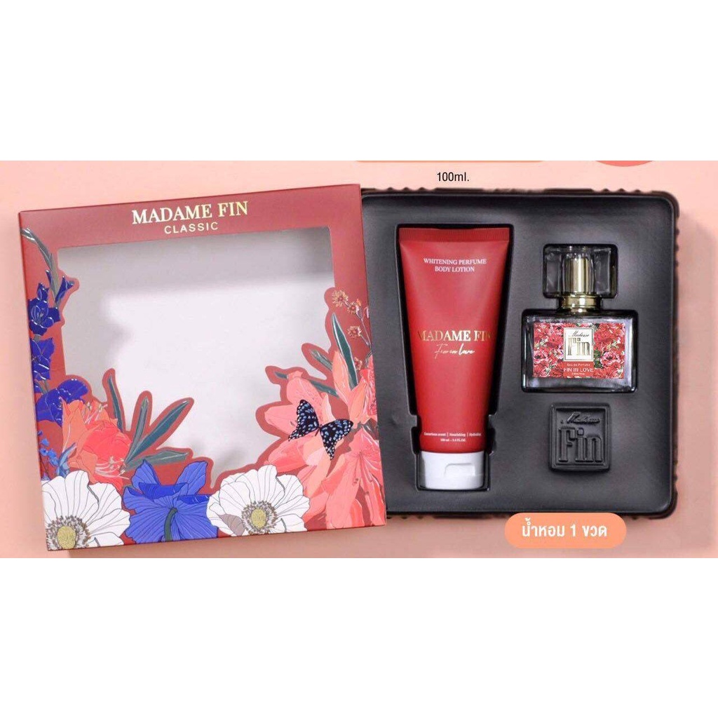 เซ็ทน้ำหอม+โลชั่น มาดามฟิน Madam Fin Perfume Box Set น้ำหอม 6 กลิ่น 6 สไตล์ เหมาะสำหรับให้เป็น ของขวัญ