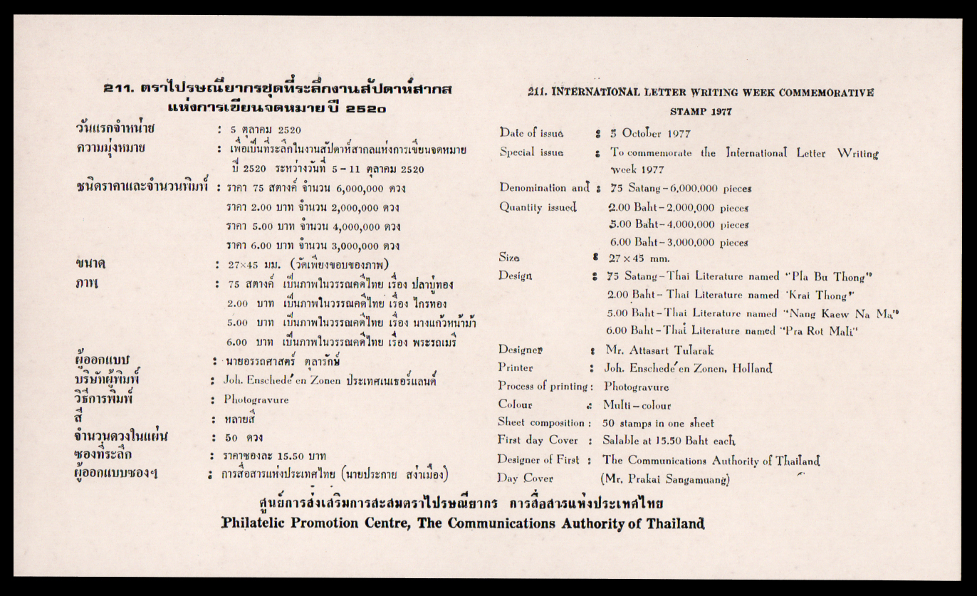 ซองวันแรกจำหน่ายชุดสัตว์ป่าสงวน (ชุด 2)