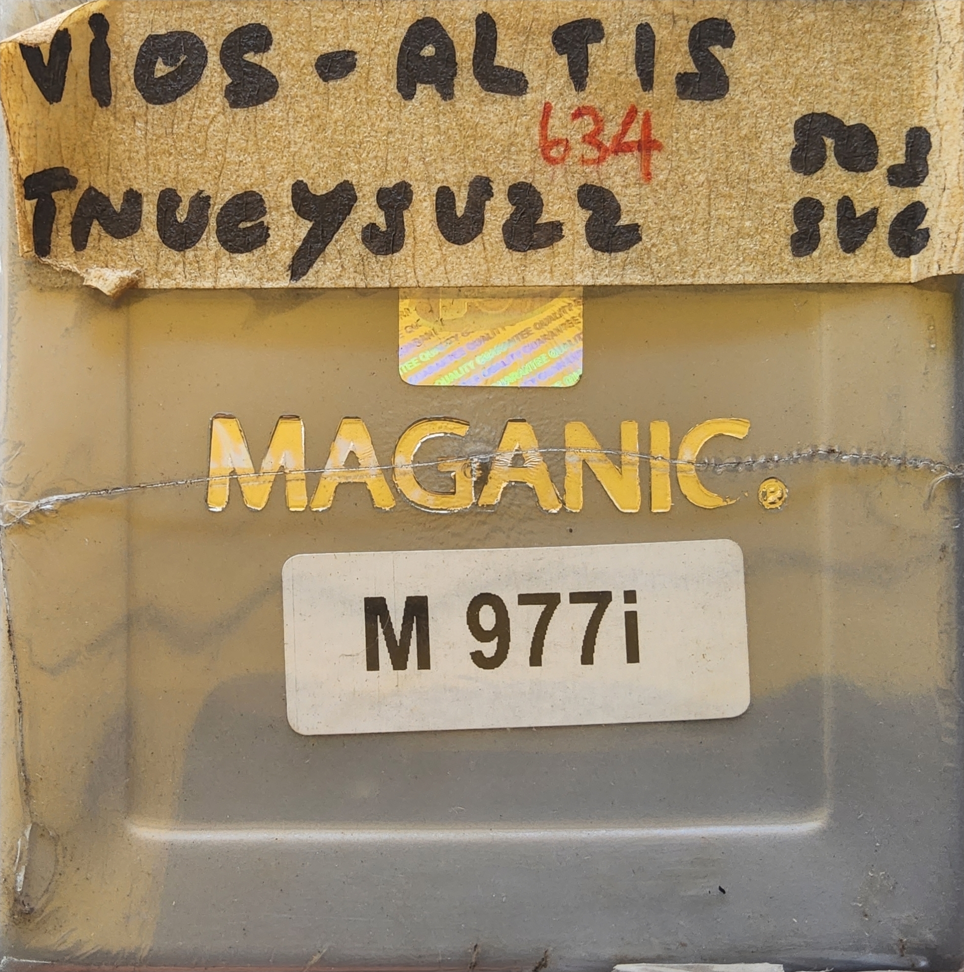 [ 634 ] ผ้าดิสเบรคหน้า TOYOTA ALTIS 1.6, 1.8 , VIOS NCP12,16 ,PRIUS NHW รุ่น MAGANIC ( TVC ) ทนความร้อนสูง (1ชุดมี 4ชิ้น) ชุดละ