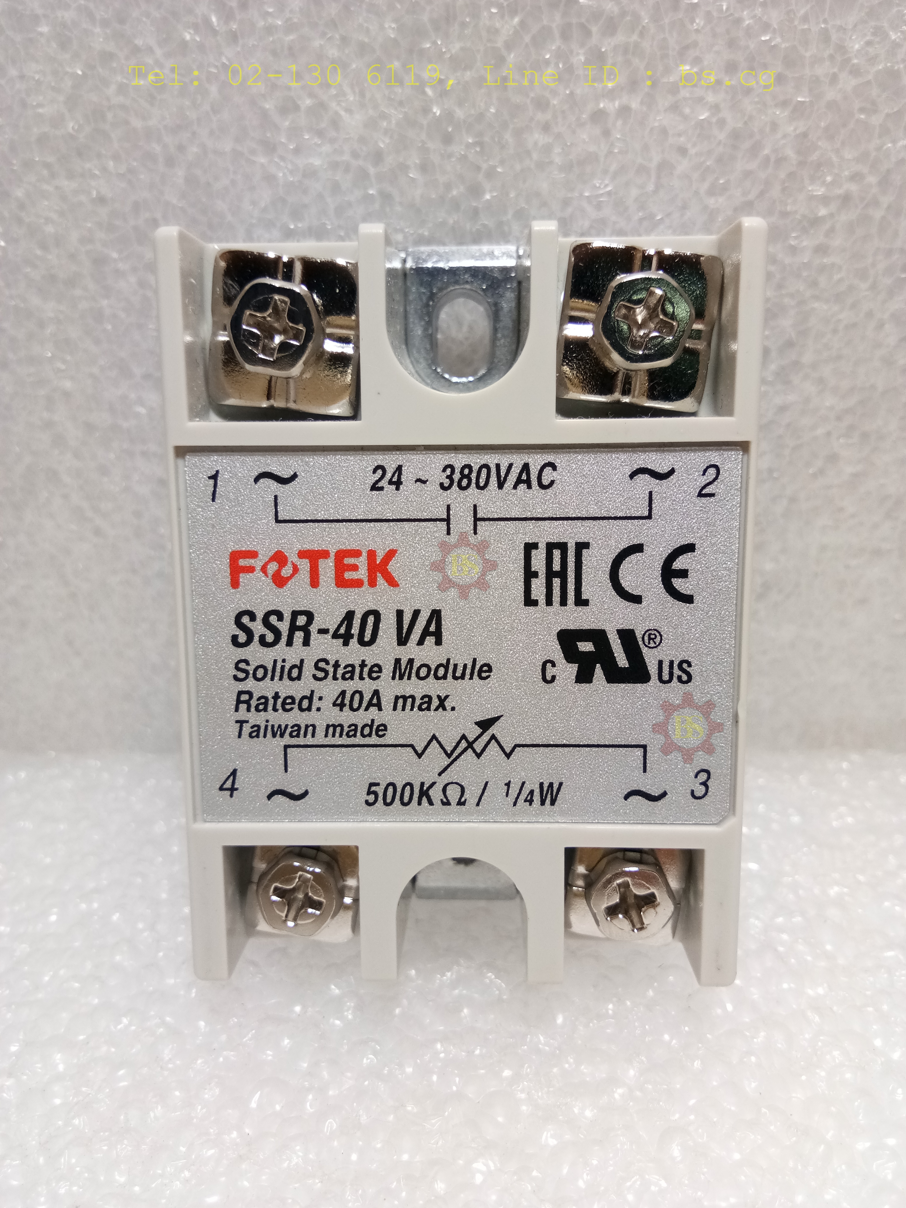 FOTEK : Solid State Module Rated: 40A max. SSR-40 VA