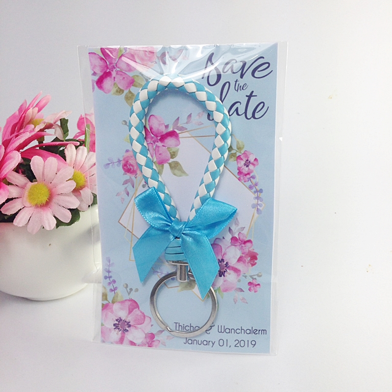 พวงกุญแจถัก พร้อมแผ่นรอง