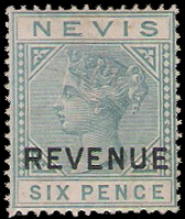 1882 Nevis QV Revenue CV $35