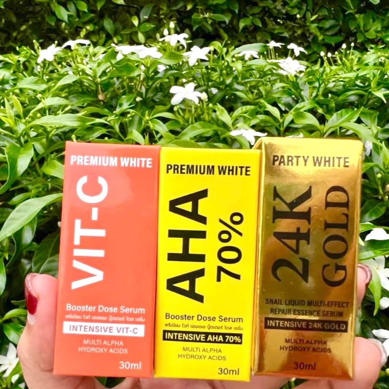 Premium White AHA 70% Booster Dose Serum 30 ml หัวเชื้อเซรั่ม AHA