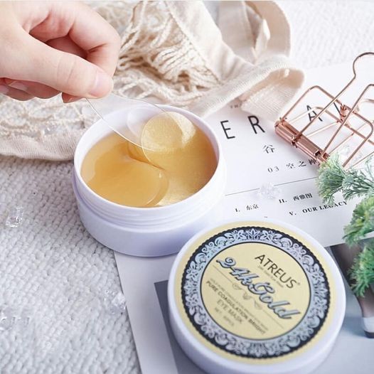 Atreus 24K Gold Eye Mask 60 ชิ้น แผ่นมาส์กบำรุงรอบดวงตา