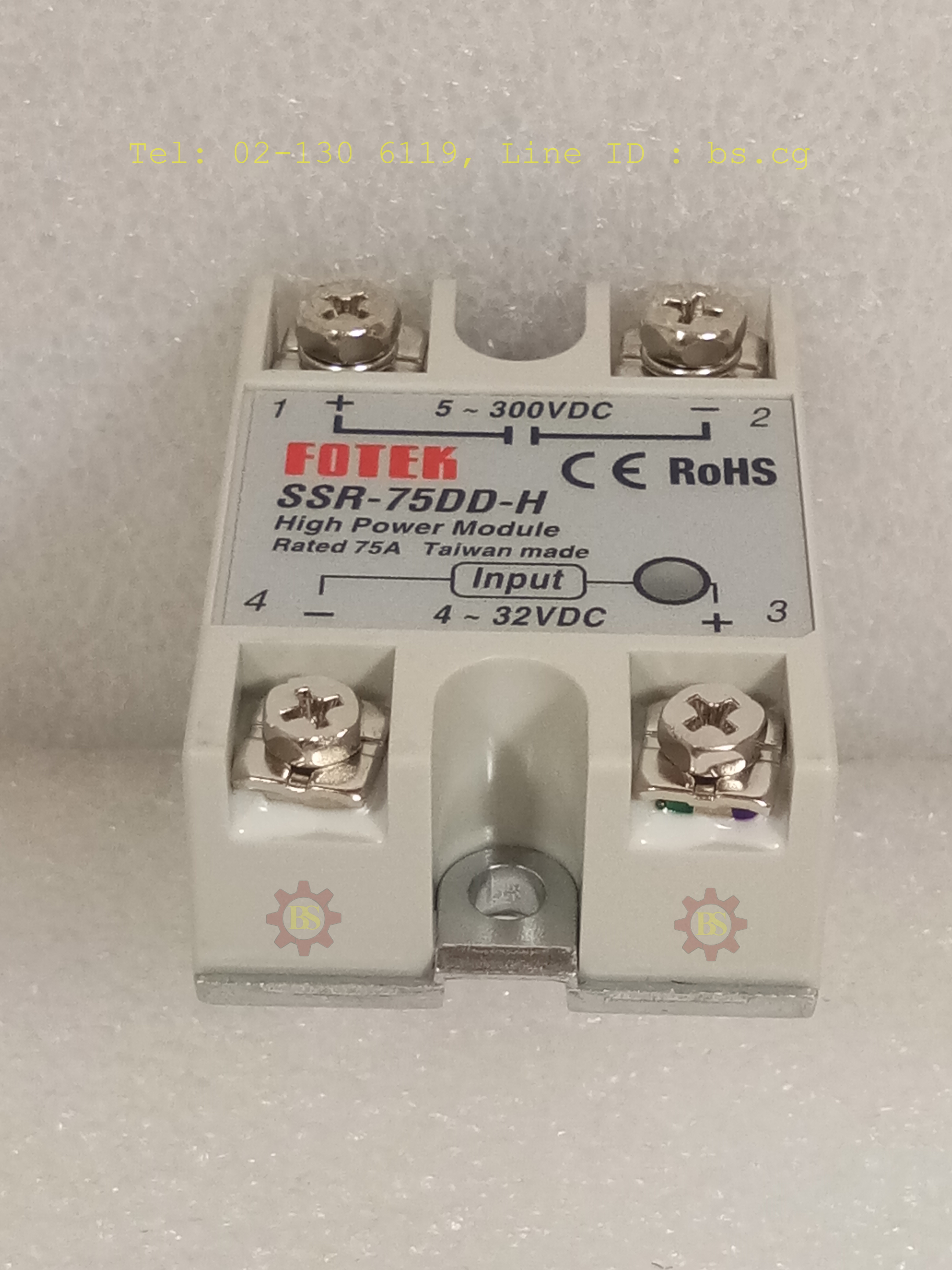 FOTEK : Solid State Module Rated: 75A SSR-75 DD-H