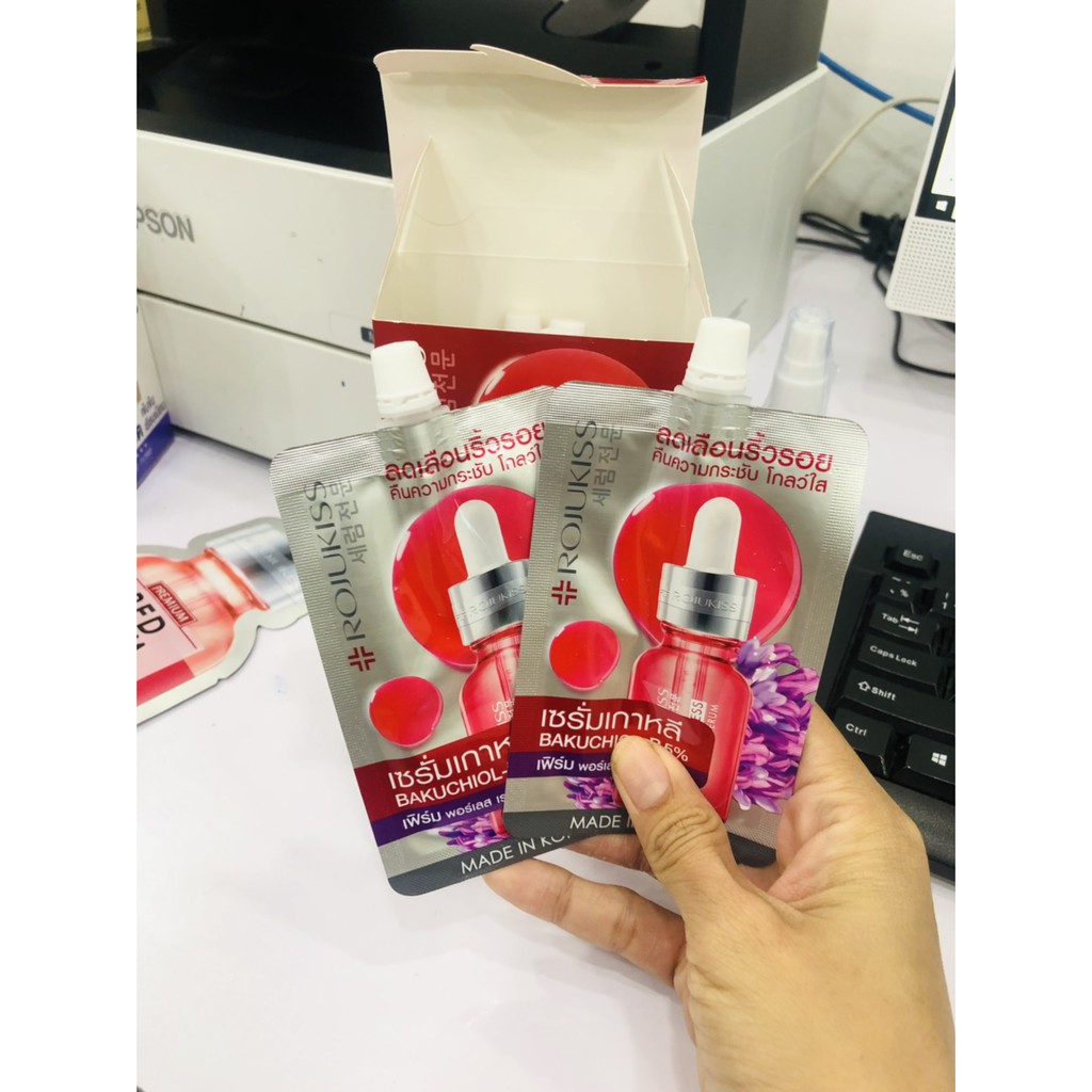 (1ซอง) Rojukiss Firm Poreless Red Serum โรจูคิส เฟิร์ม พอร์เลส เรด เซรั่ม 6มล