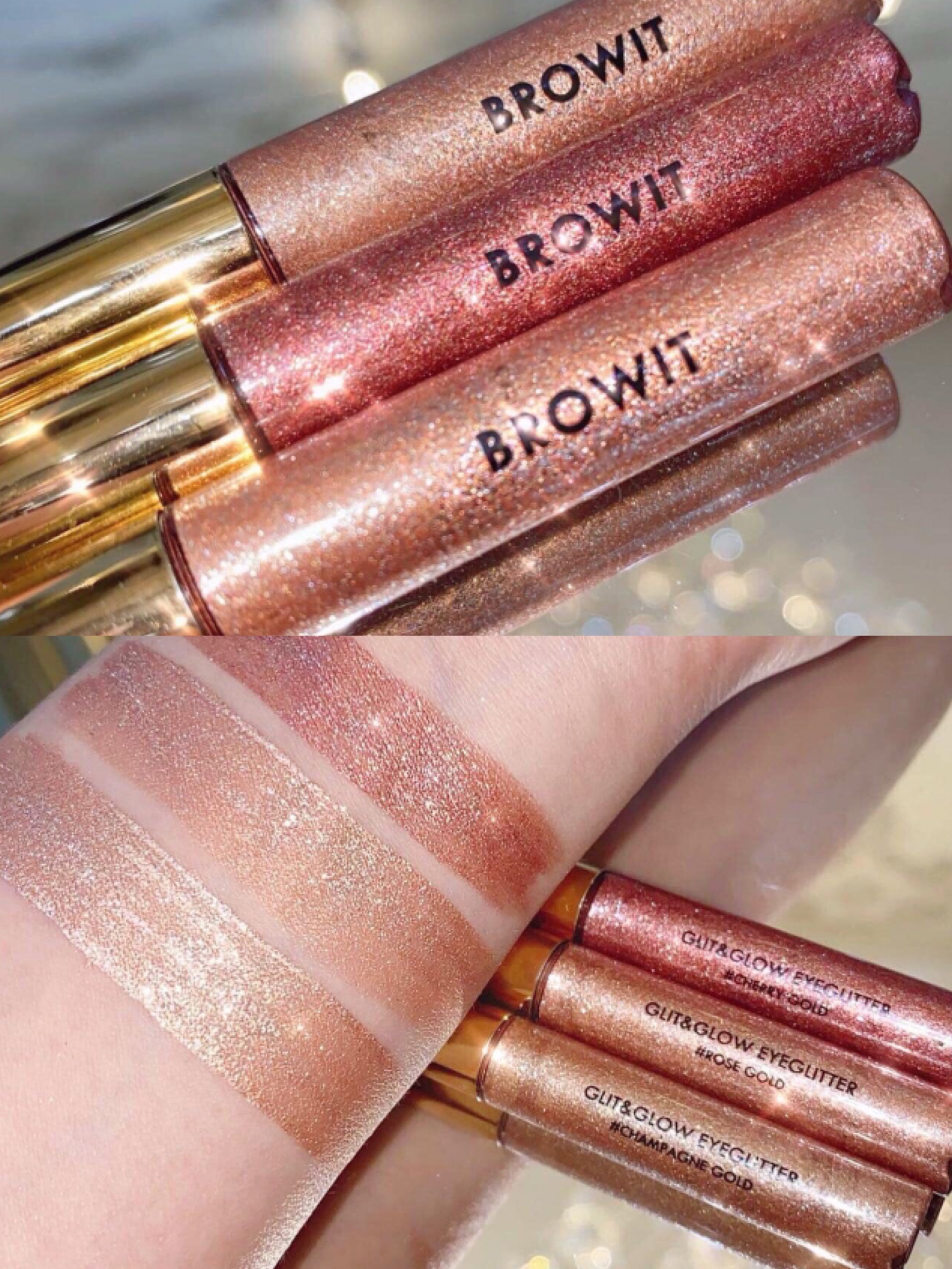 Browit By Nongchat Glit & Glow Eyeglitter 3g.