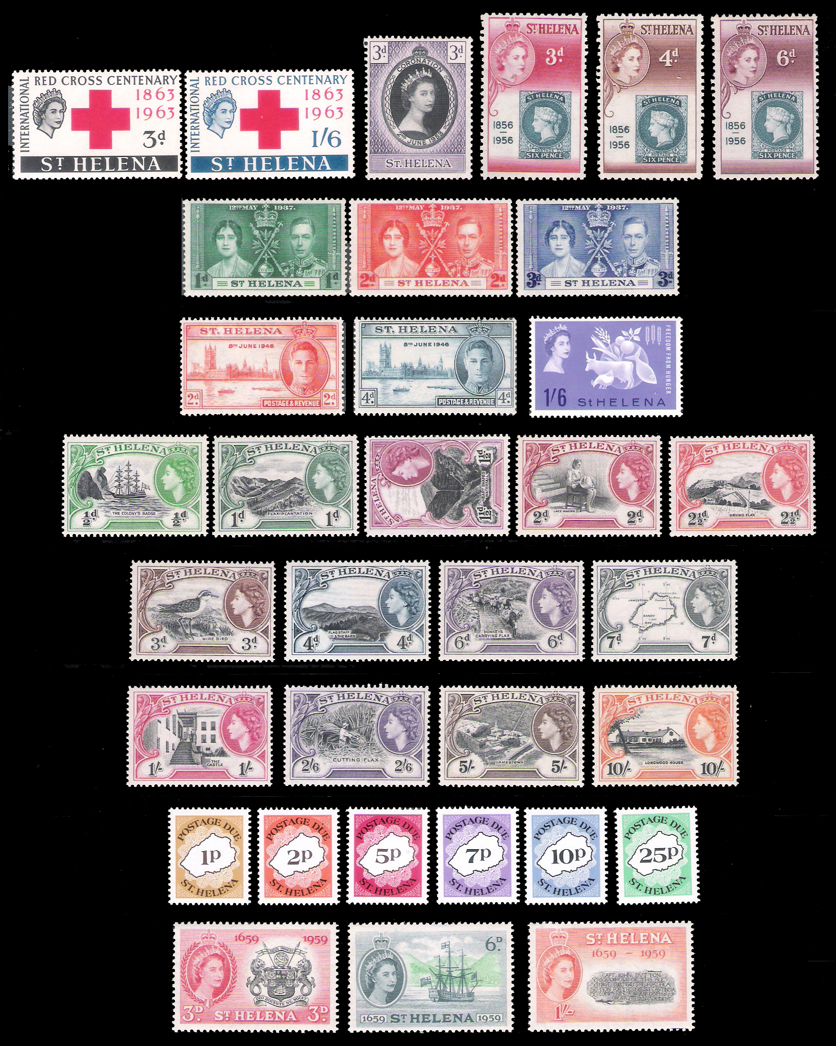 1953-1960 St.Helana QEII
