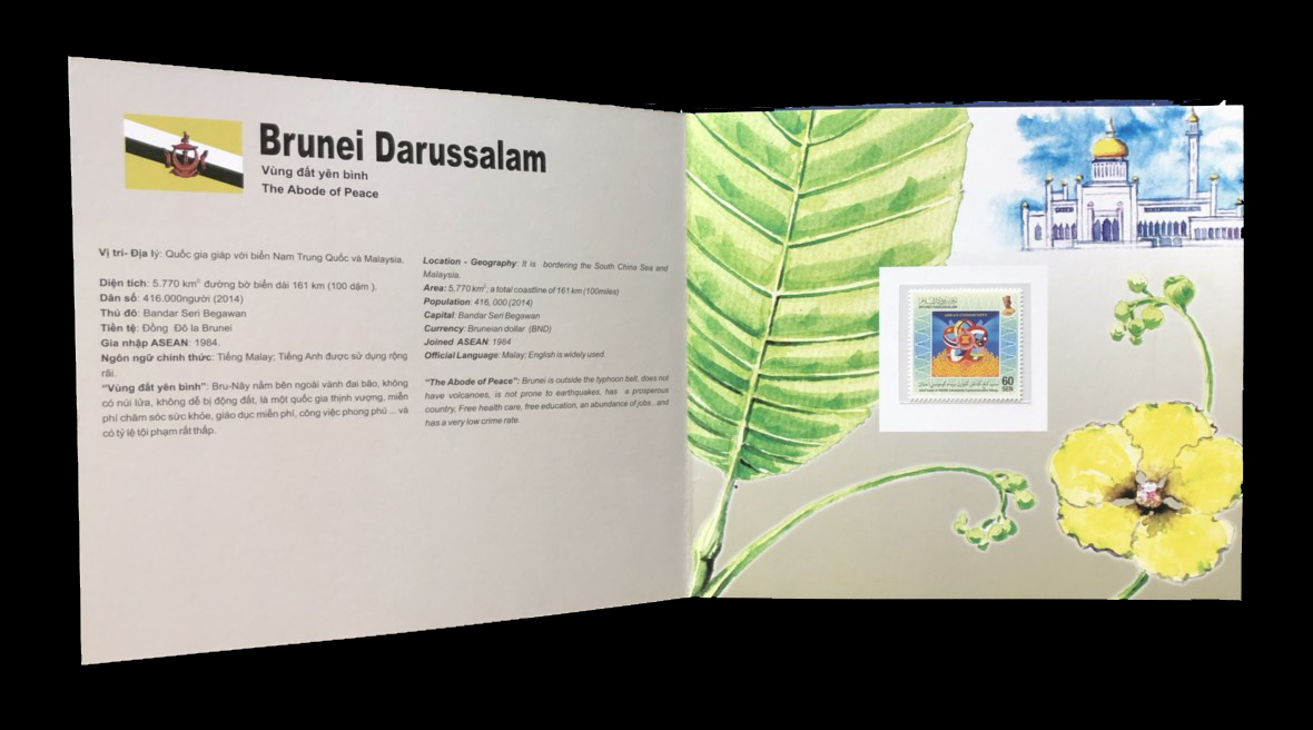 แพ็คแสตมป์อาเซียน 10 ประเทศ