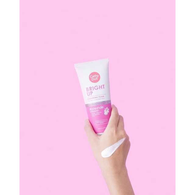 Cathy Doll Bright Up Cleansing Foam 150 ml โฟมล้างหน้า สูตรลดเลือนความหมองคล้
