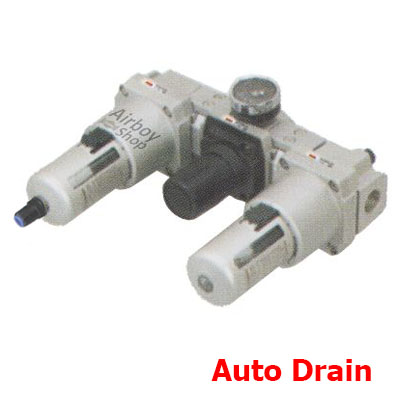 ชุดกรองลม (รุ่น AC) 3 Unit Auto Drain