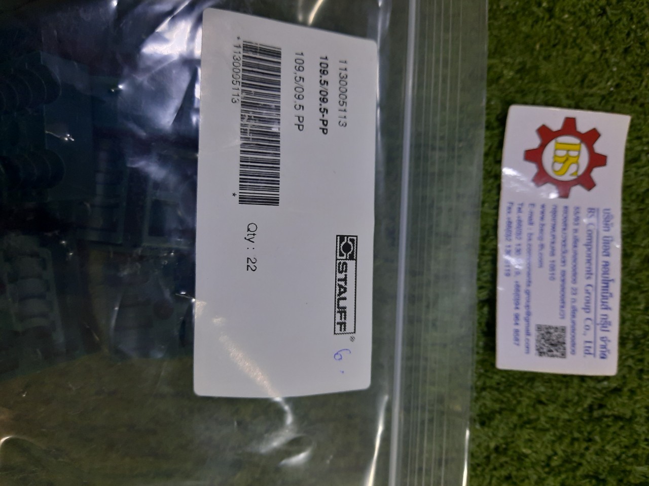 STAUFF : 109.5/09.5-PP : Twins clamp body PP 9.5 mm OD