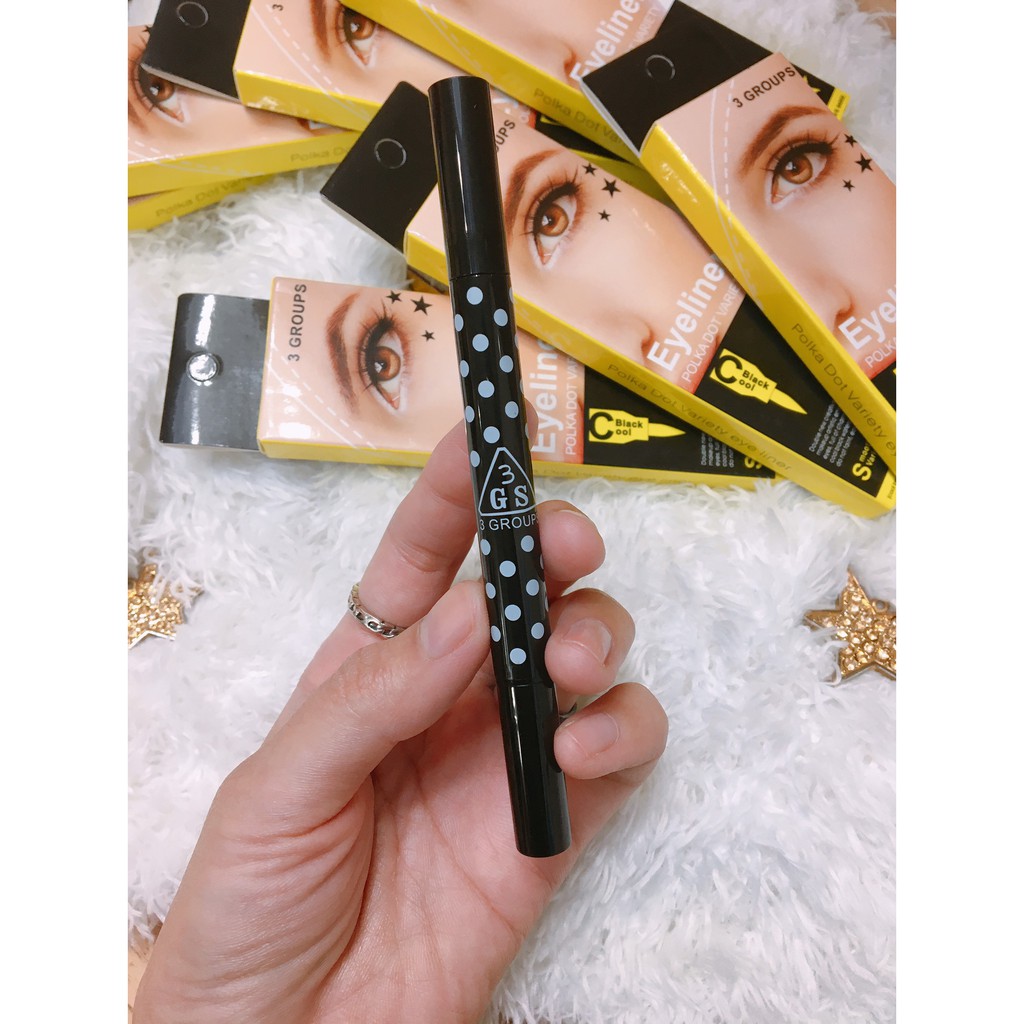 Eyeliner Polka Dot Variety 3GS 1.2ml. อายไลน์เนอร์ ปั๊มดาว