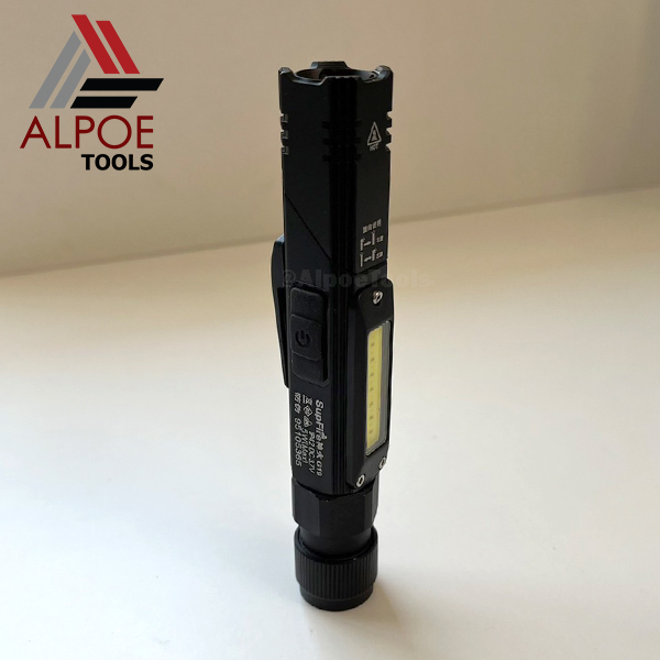 ไฟฉาย Supfire แรงสูง ปรับคองอได้ มีไฟข้าง ไฟสองสี (ขาว+แดง) รุ่น G19