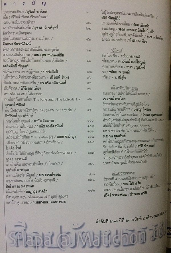 ศิลปวัฒนธรรม ลำดับที่ 268 ปีที่ 23 ฉบับที่ 4 (กุมภาพันธ์ 2545)