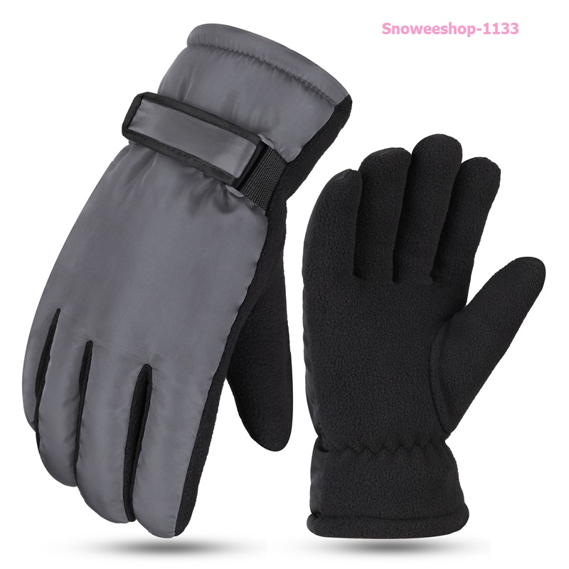ถุงมือสกี ถุงมือกันหิมะ กันหนาวใส่ติดลบพร้อมสายปรับขนาดใส่ได้ทั้งผู้ชายและผู้หญิง พร้อมทัชสกรีนเฉพาะสีดำ มี 5 สี
