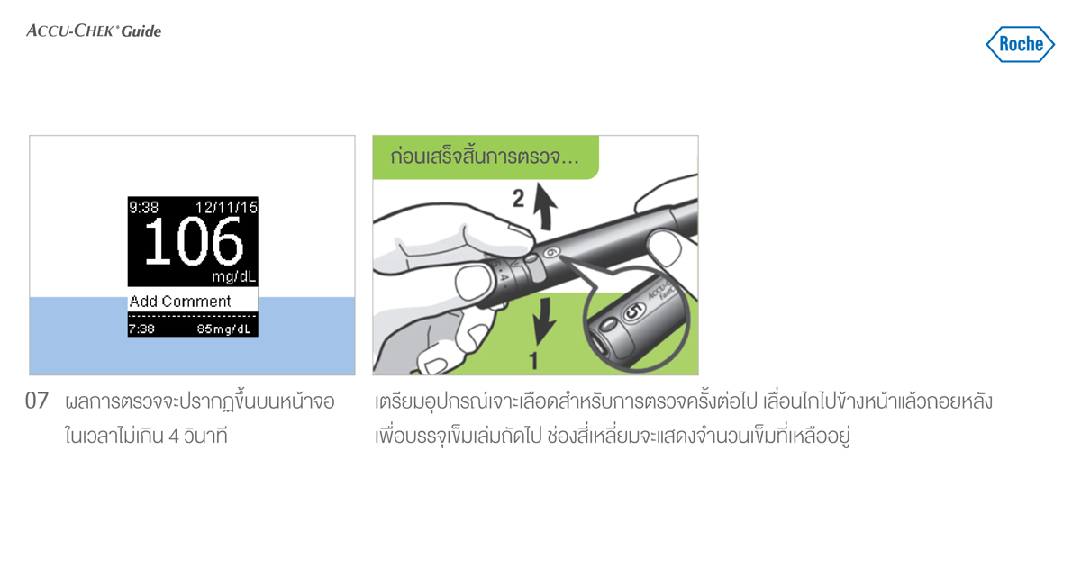 Accu-Chek Guide เครื่องตรวจระดับน้ำตาล