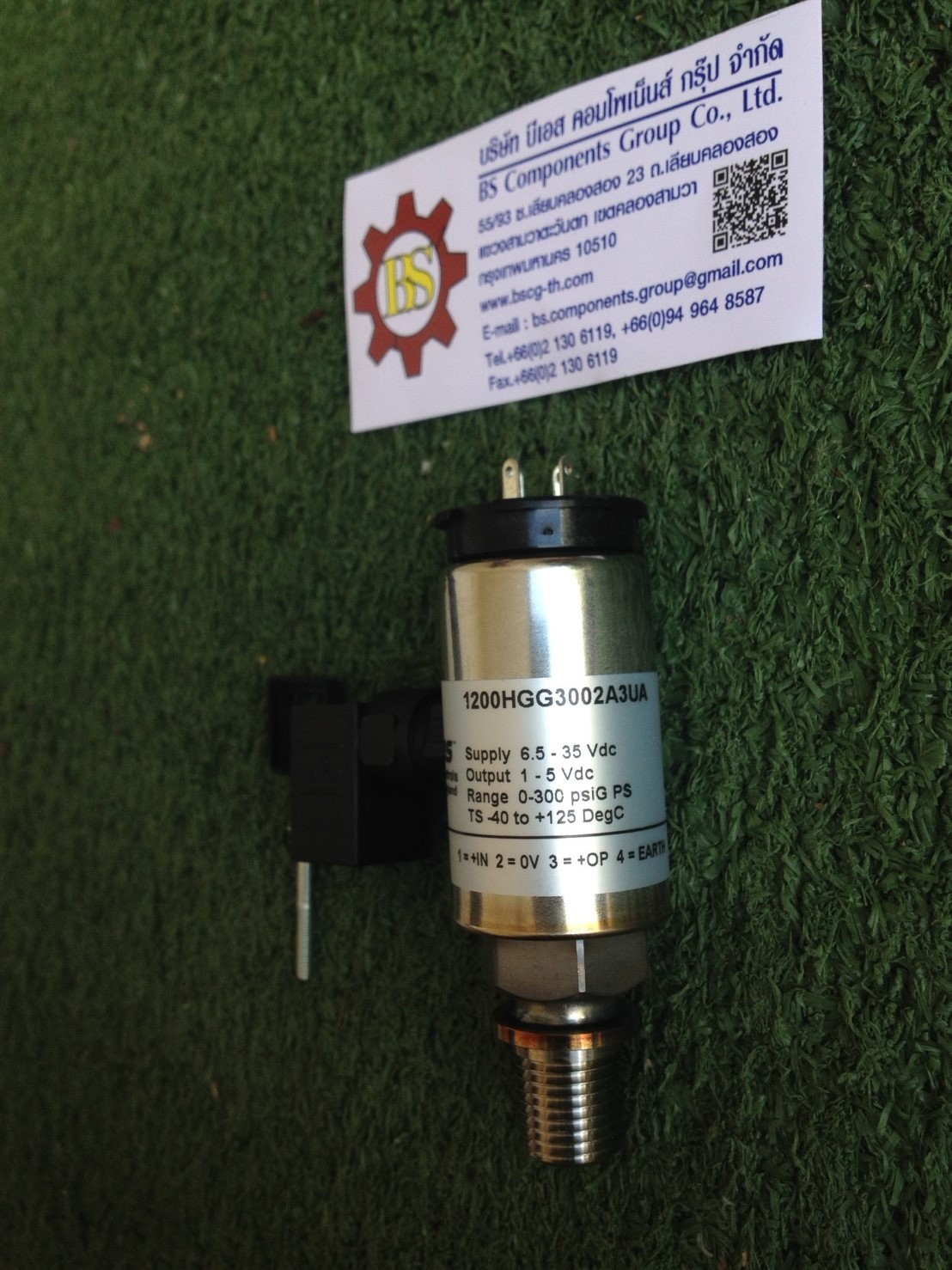 GEMS SENSORS : PRESSURE TRANSDUCER 1200HGG3002A3UA